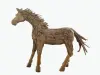  Product image 3 of the product “Standing Horse , the head is carved into wood, the body is made from single teak root pieces. The size is sbout 240cm lenght and 180cm height. ”